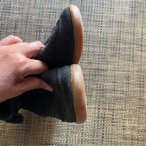 ISABEL MARANT Basley black perforated suede boots - Picture 7 of 7